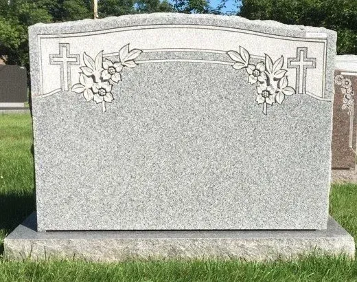 Light Gray Headstone | Worcester, MA | Rex Monuments