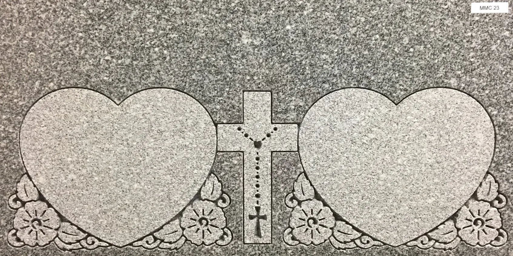 Heart And Cross Shape Flat Markers | Worcester, MA | Rex Monuments