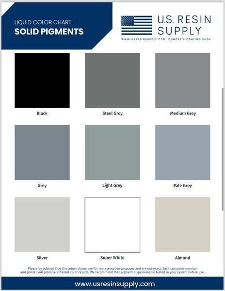 Vibrant solid colors epoxy for modern interiors