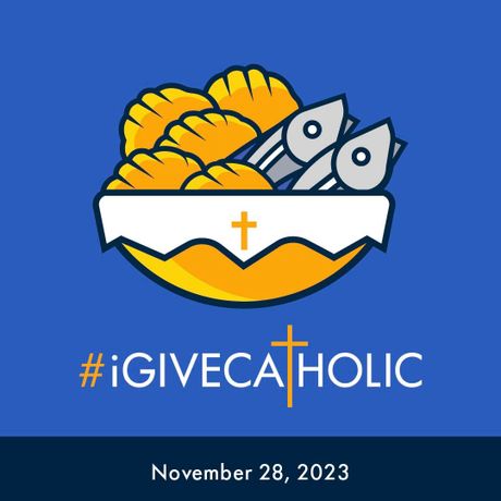 A poster that says igivecatholic on it