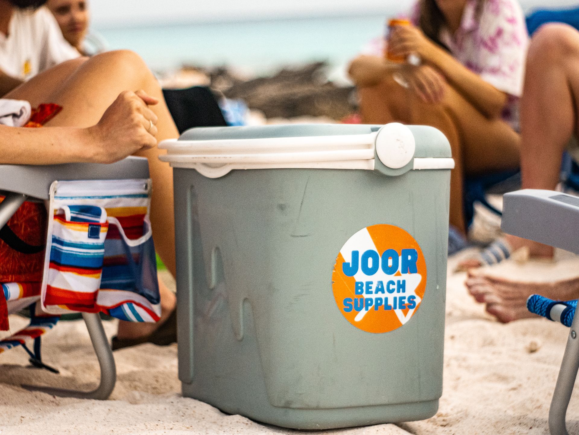 A cooler for rent to use on the beaches of Bonaire 