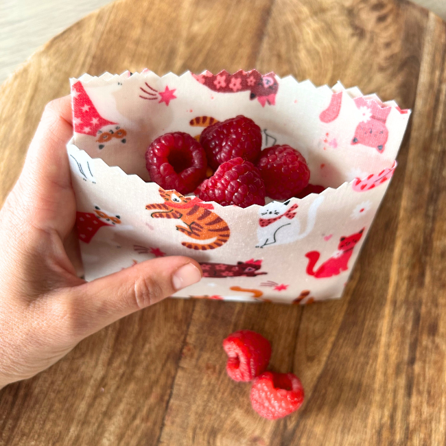 Foodwrap Plasticvrij Poezenbal 20x20cm