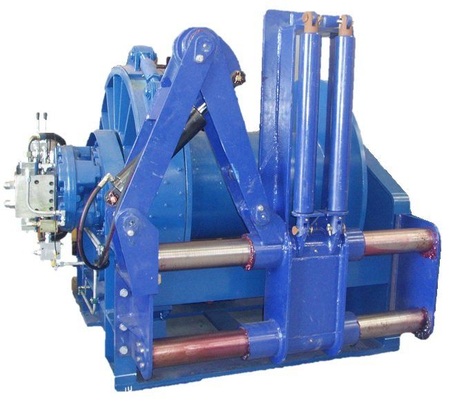 20 tonne hydraulic mooring winch with spooling