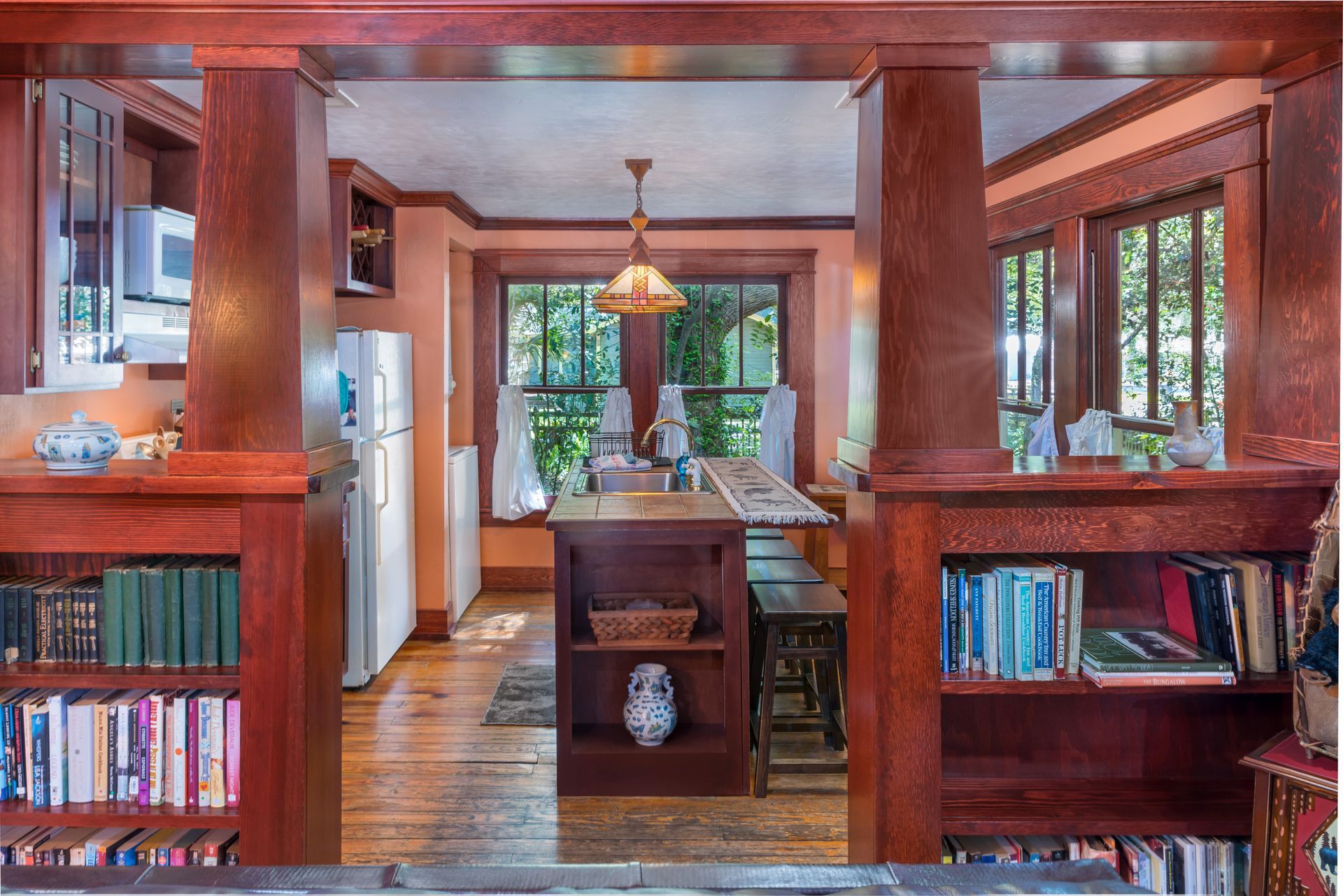 close up shot of a rustic kitchen at Magnolia Plantation B&B