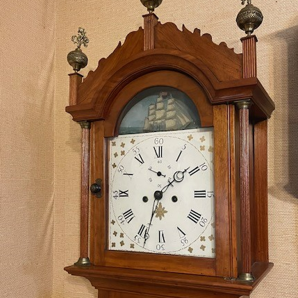 American tall case clock made — Waxhaw, NC — Antique Clock Shop