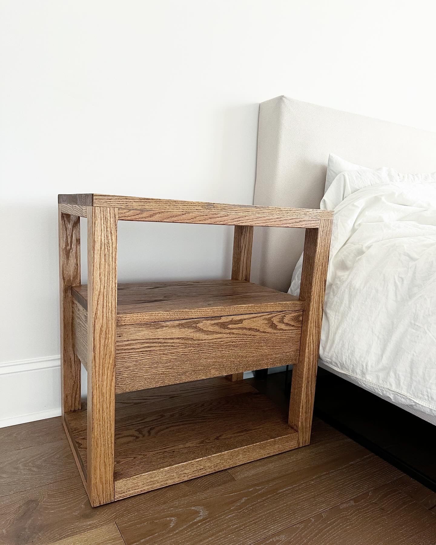 Custom Night Stand | Red Oak Night Stand 