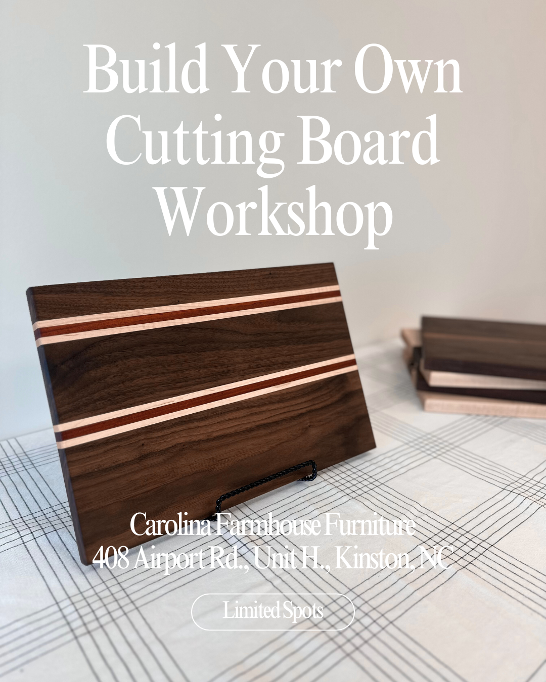 Build Your Own Cutting Board | Couples Woodworking Class (2-Part Series)