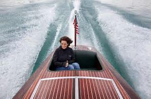 An addition to winter storage we specialize in haul out procedures for antique boats. Here is our Sweet Water Chris Craft 1947 19’ runabout Stamped #77 in assembly line.