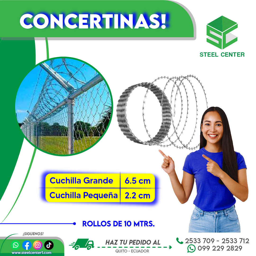 Concertinas Adelca, Ideal para Cerramientos, Ecuador, Quito, Cotocollao