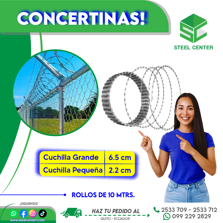 Concertinas Adelca, Ideal para Cerramientos, Ecuador, Quito, Cotocollao