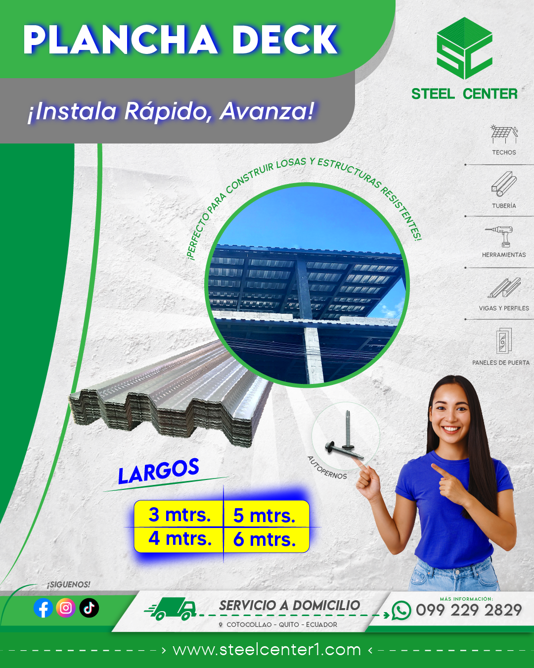 Plancha Deck Novalosa Colaborante | Norte Quito | Cotocollao | Construcción de Losas | Estructura Metálica | KUBIEC & ADELCA  | Steel Center