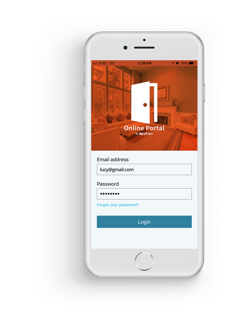 iphone with tenant portal