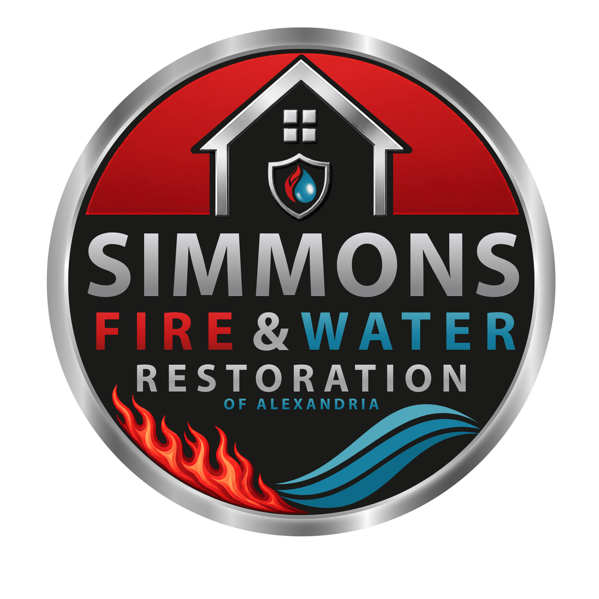 Simmons Fire & Water Restoration of Alexandria Logo