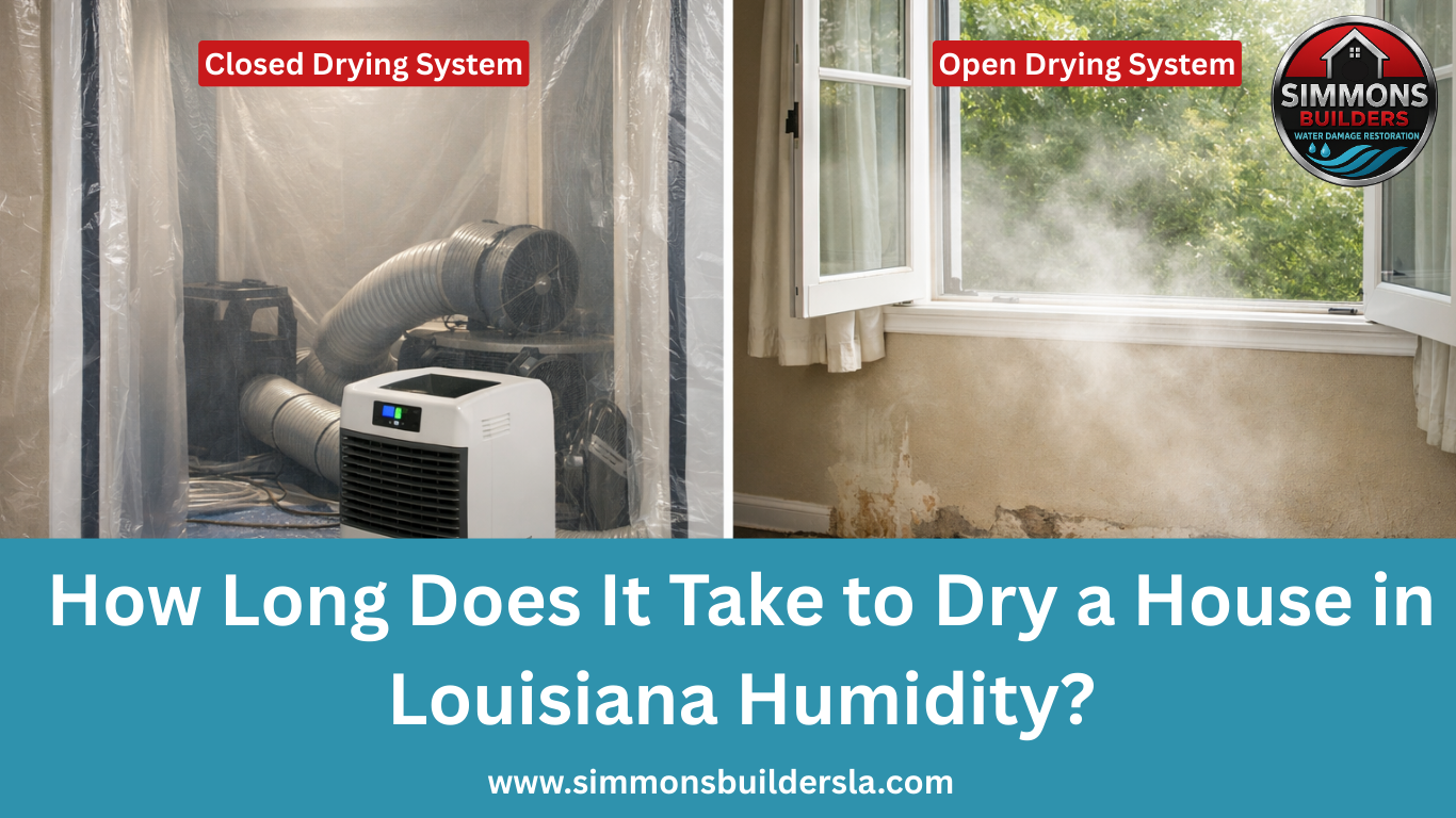 How Long Water Damage Drying Takes in Louisiana Humidity