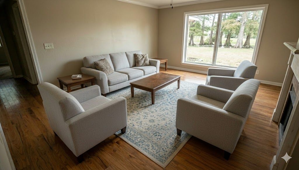 storm damage restoration after photo