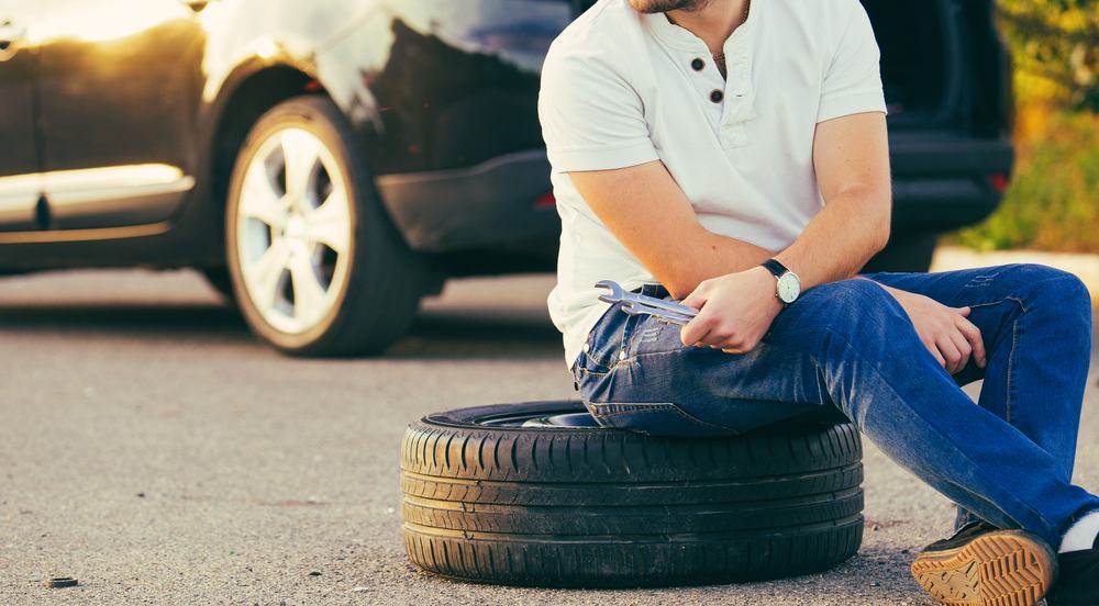 Punctured Tyre — Tyre Service In Isaac, QLD