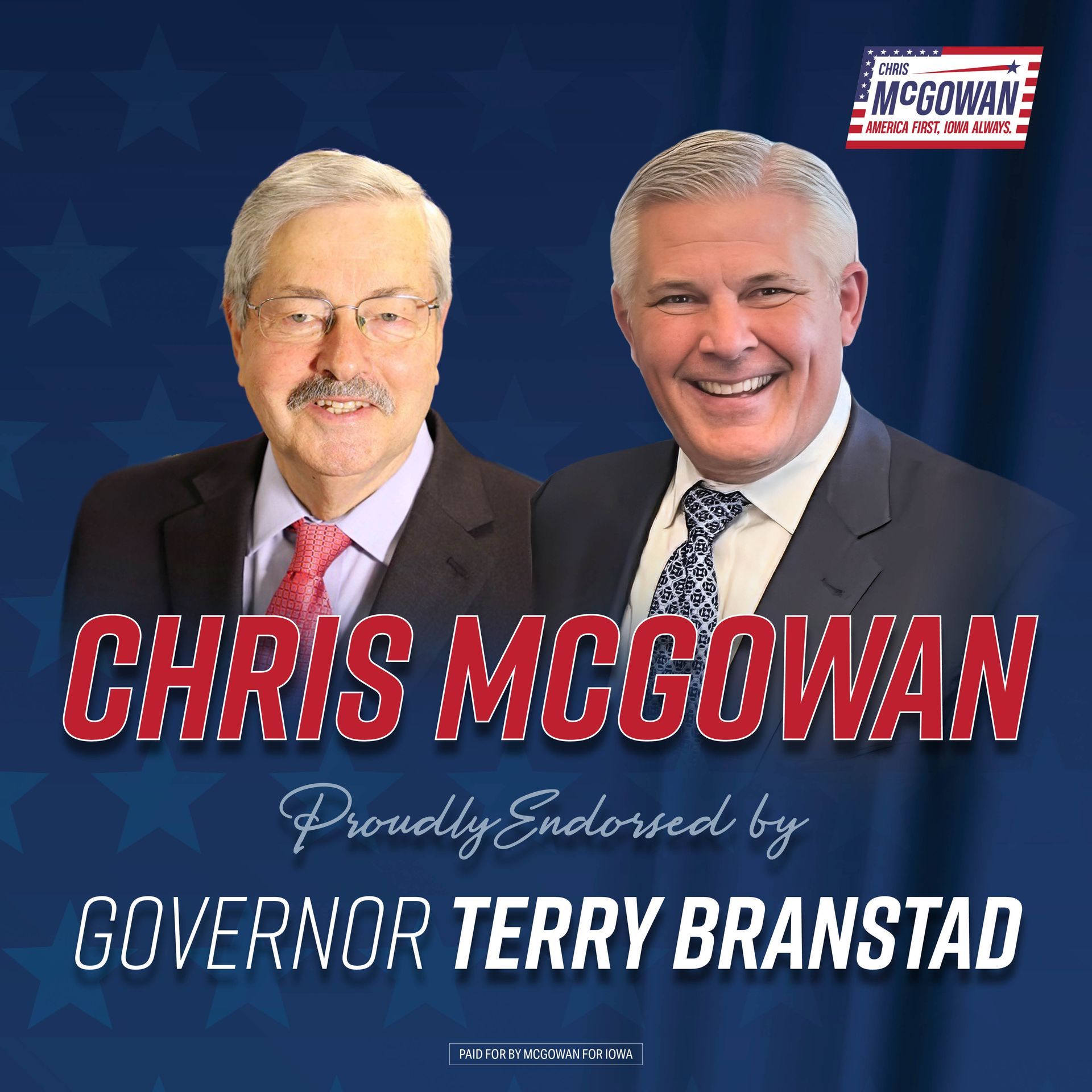 Terry Branstad Proudly Endorses Chris McGowan