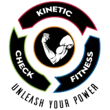 A logo that says kinetic fitness check unleash your power