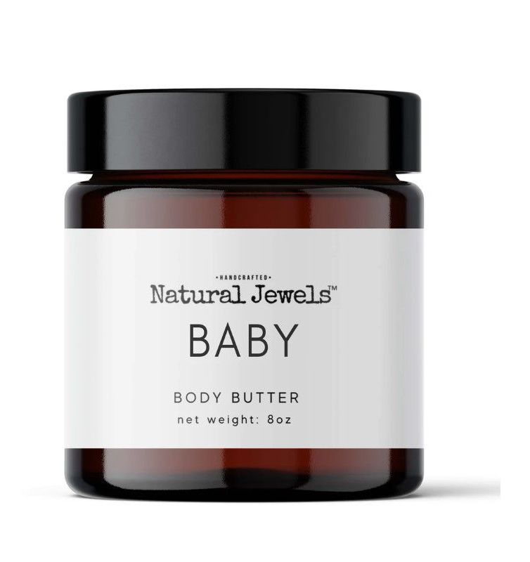 A jar of natural jewels baby body butter