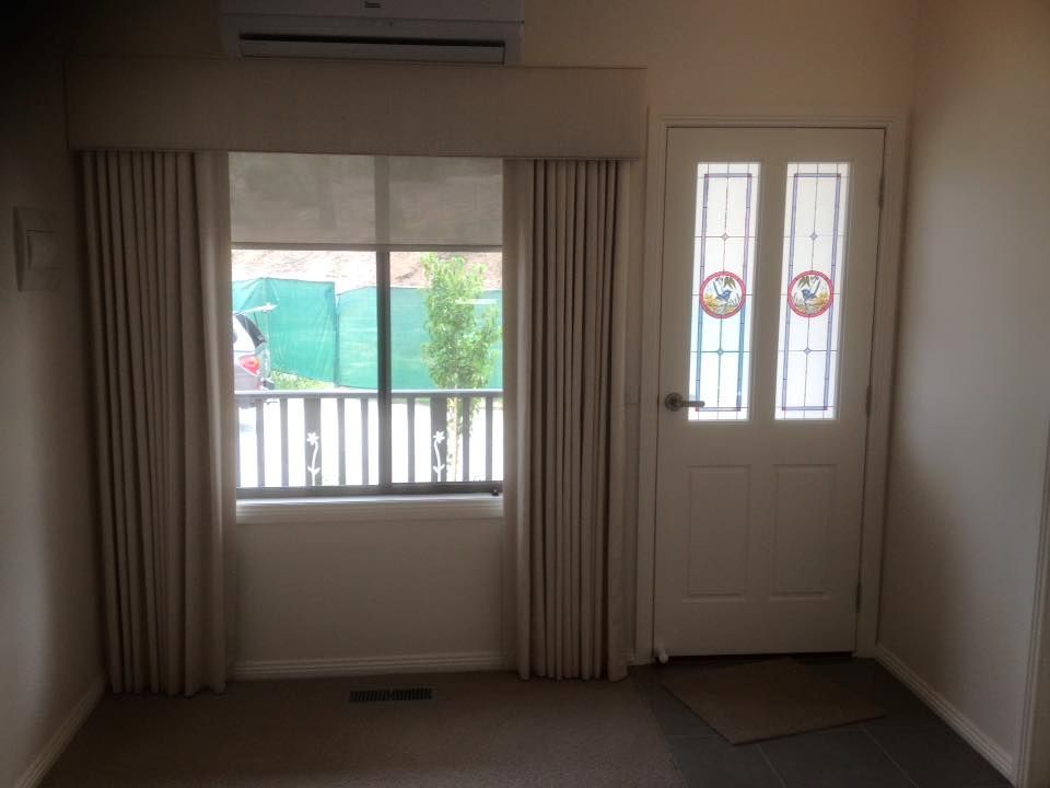 An Empty Room With A Window And A Door — Spring Crest Blinds, Awnings & Security Doors in Ballarat, VIC