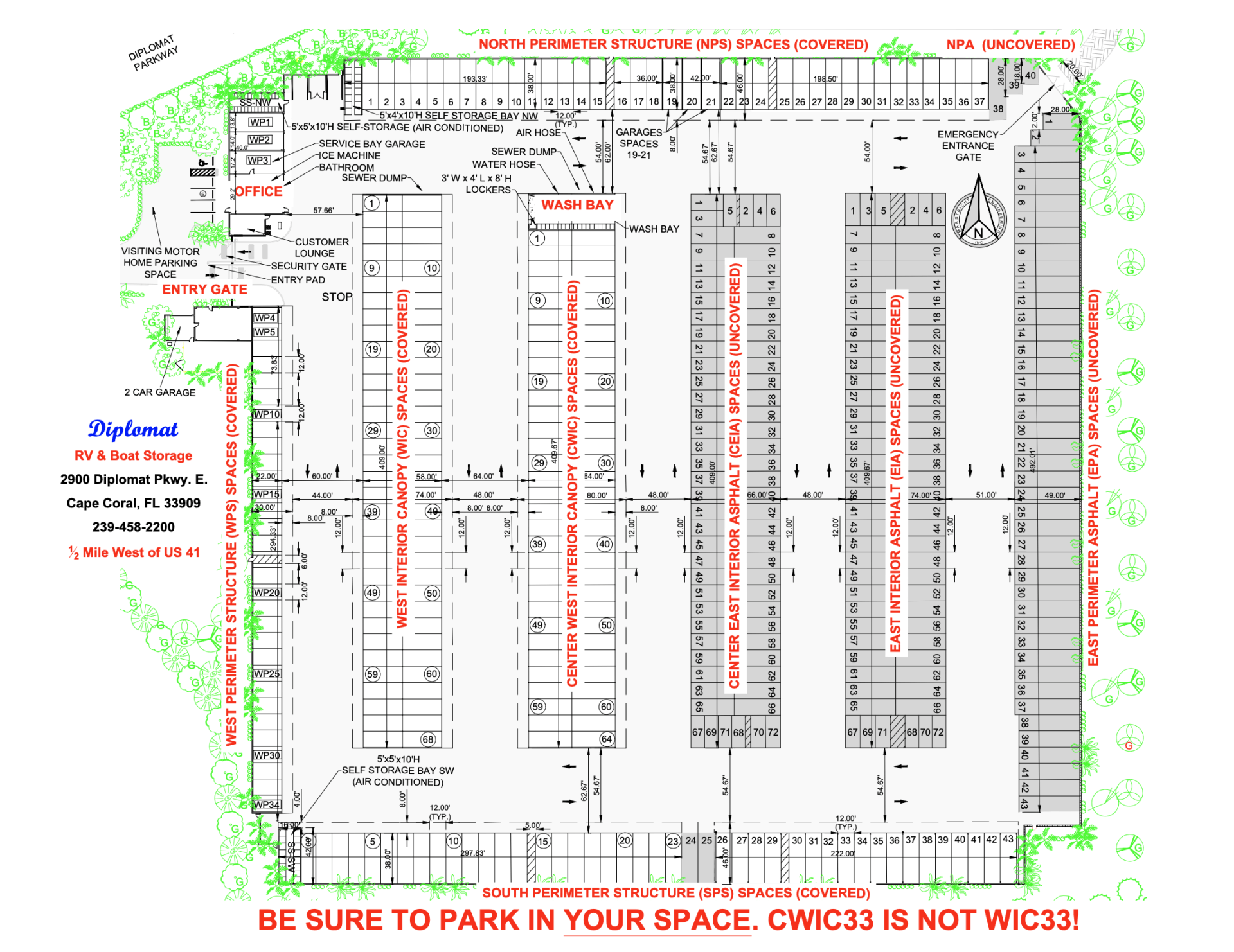 Diplomat RV & Boat Storage Cape Coral & Fort Myers, FL No Finer