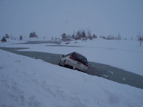 Gas Delivery — Vehicle Stuck on Iced Lake in Reno, NV