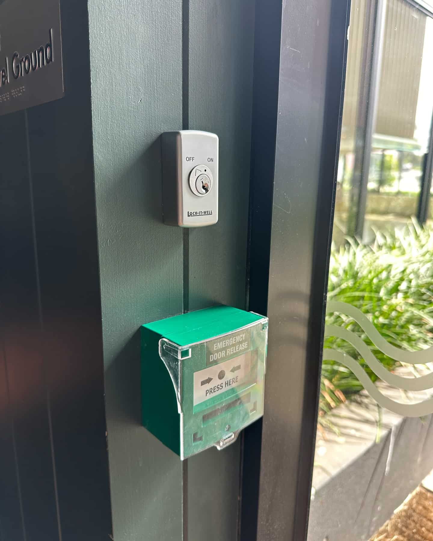 A Doorbell and a Green Emergency Box — Great Ocean Locksmiths in Belmont, VIC