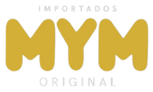 Un logo amarillo para importados mym original.