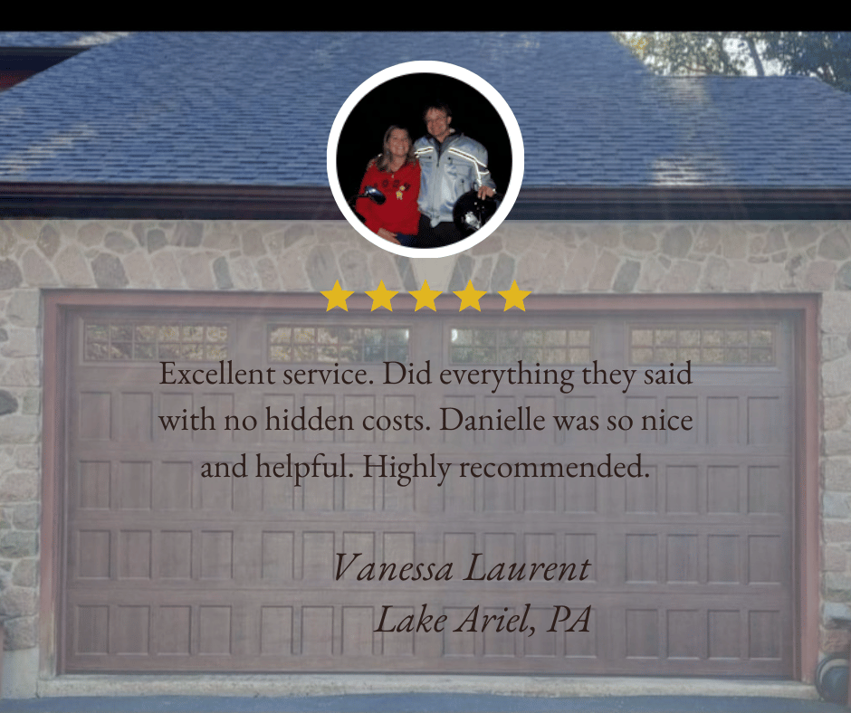garage door repair review in lake ariel customer rates discount garage doors llc 5 stars