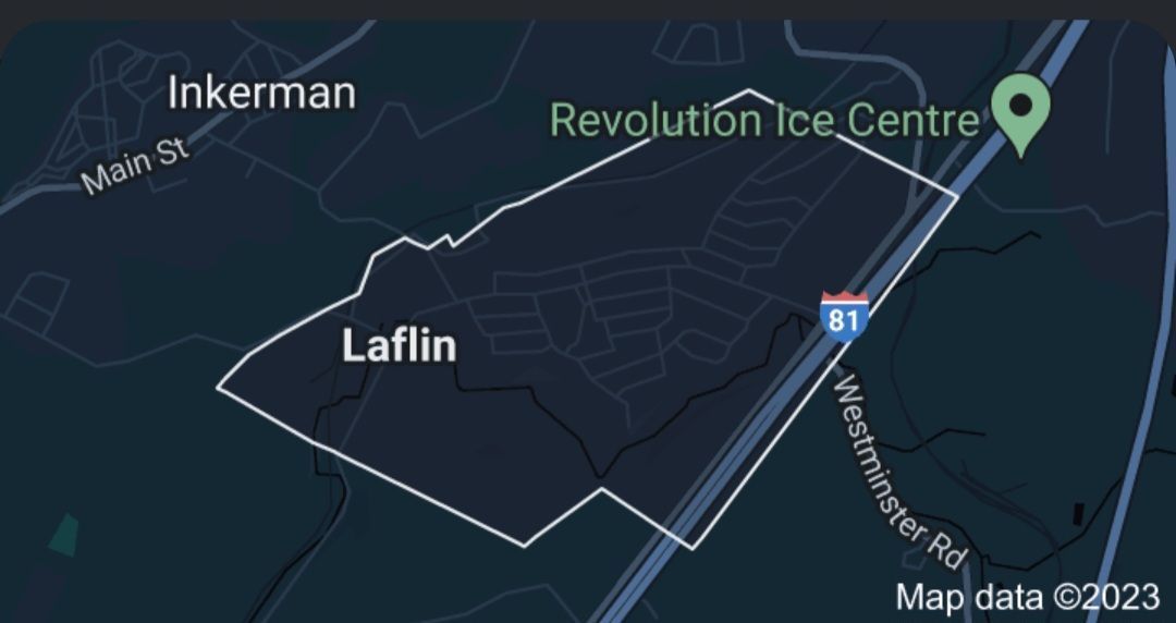 map of laflin pa. service area of discount garage doors llc. garage door repair and service company