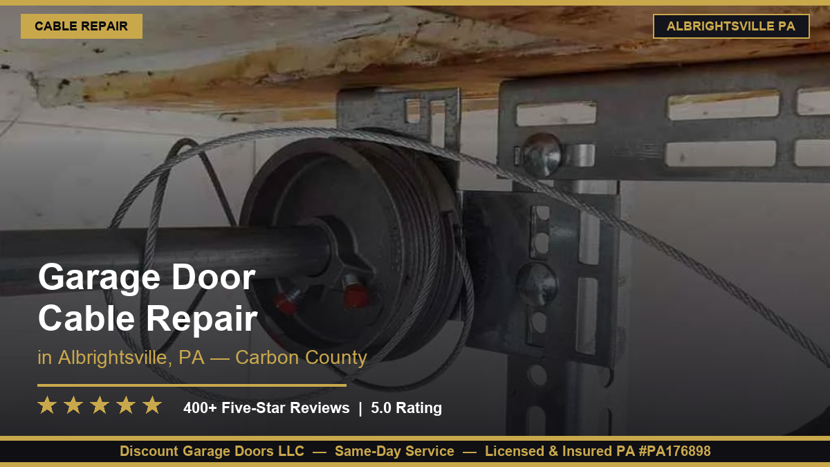 Garage Door Cable Repair — Albrightsville, PA