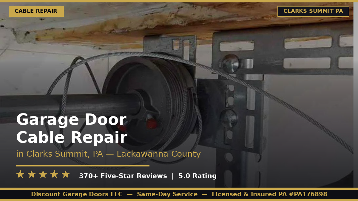 Garage Door Cable Repair — Clarks Summit, PA
