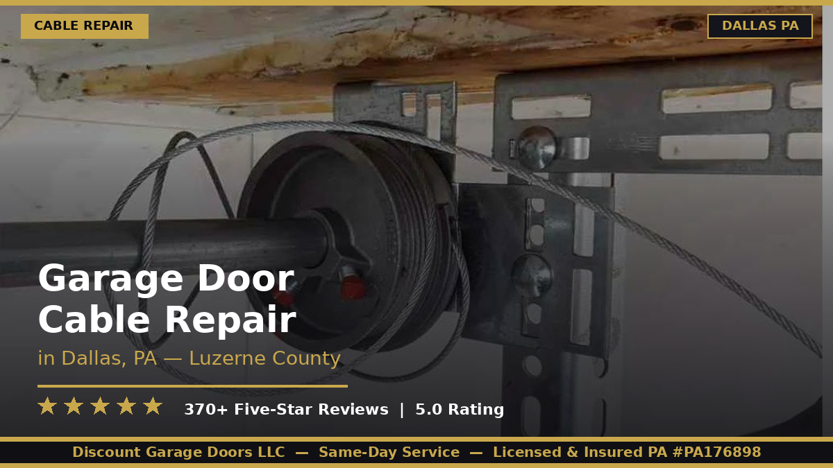 Garage Door Cable Repair — Dallas, PA