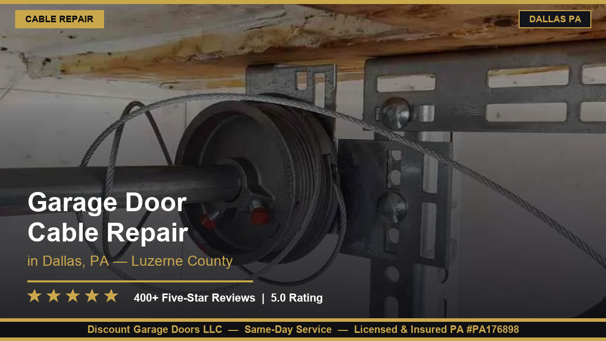 Garage Door Cable Repair — Pittston, PA