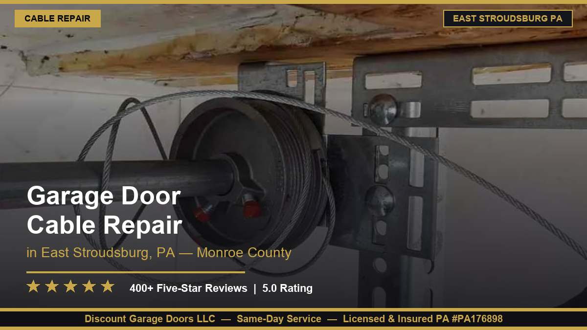 Garage Door Cable Repair — East Stroudsburg, PA