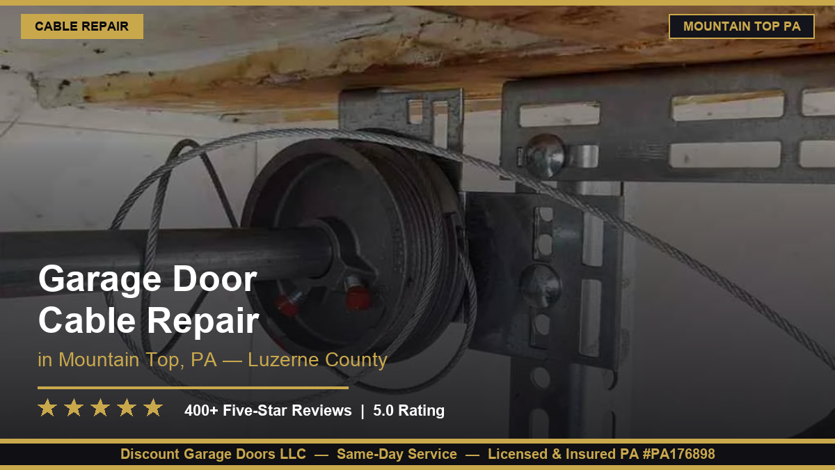 Garage Door Cable Repair — Mountain Top, PA]