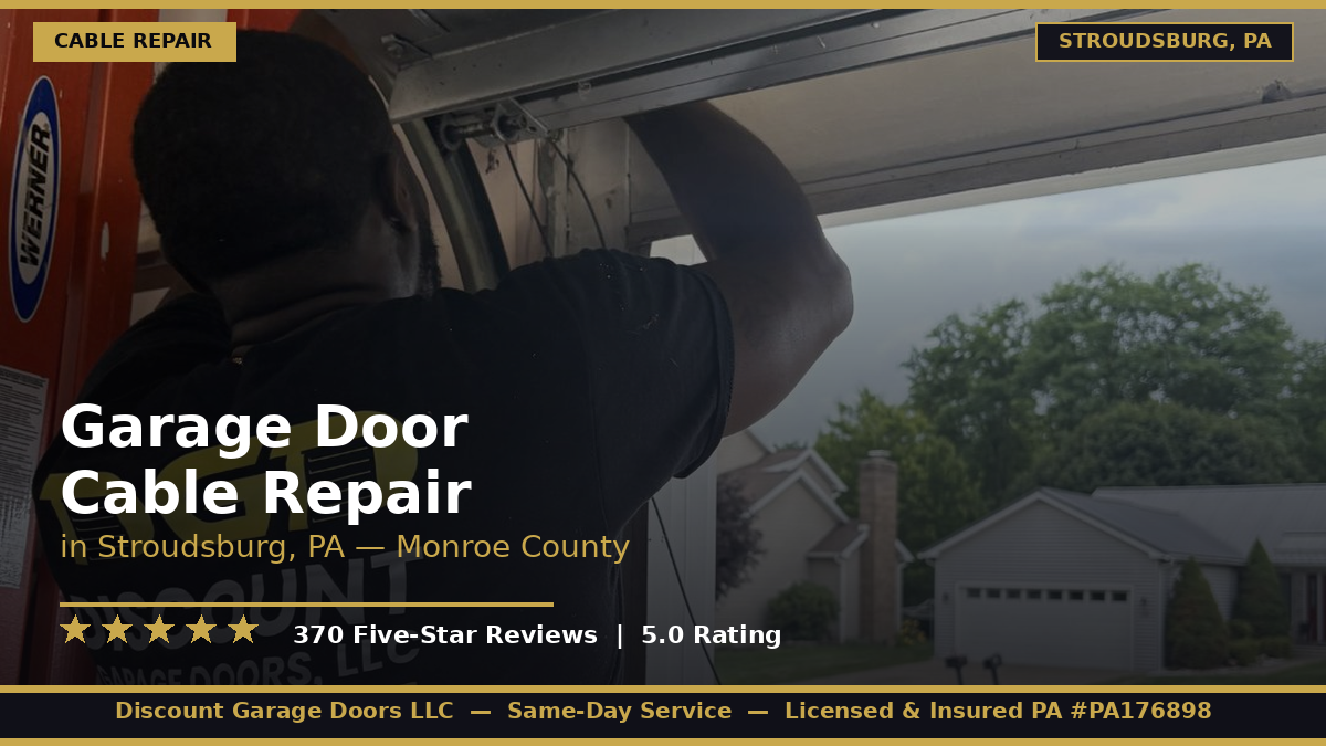 Garage Door Cable Repair — Stroudsburg, PA