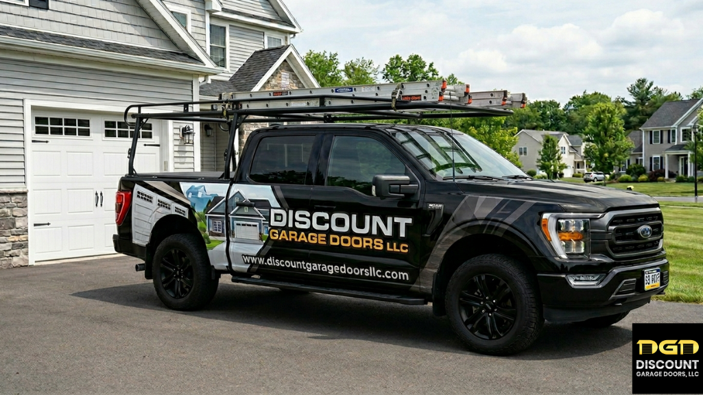 discount garage door service truck