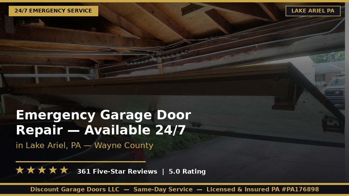 emergency garage door repair lake ariel pa