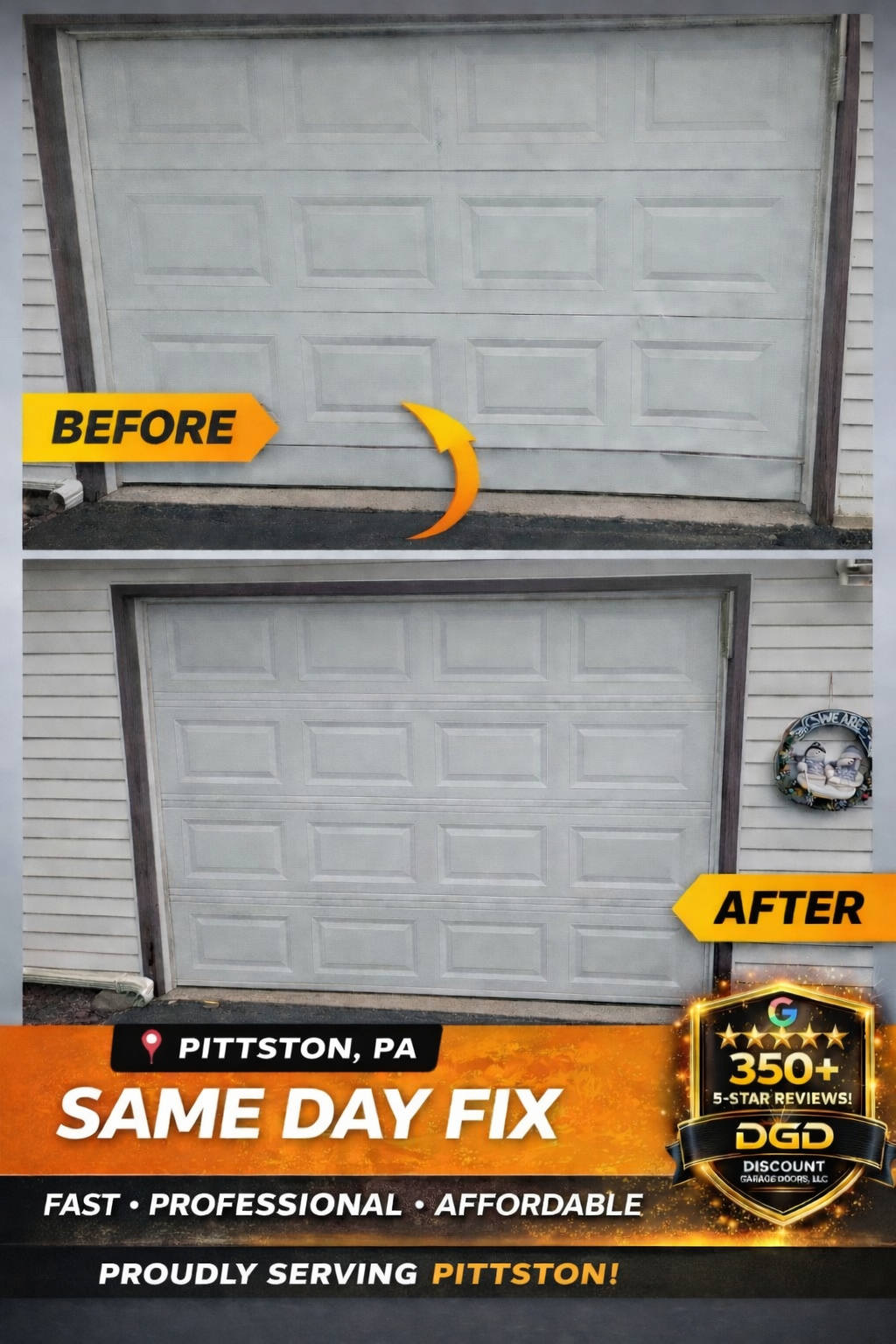 before and after panel replacement in pittston pa