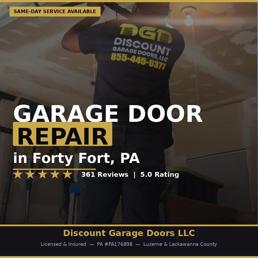 Garage Door Repair Services We Provide in Forty Fort, PA