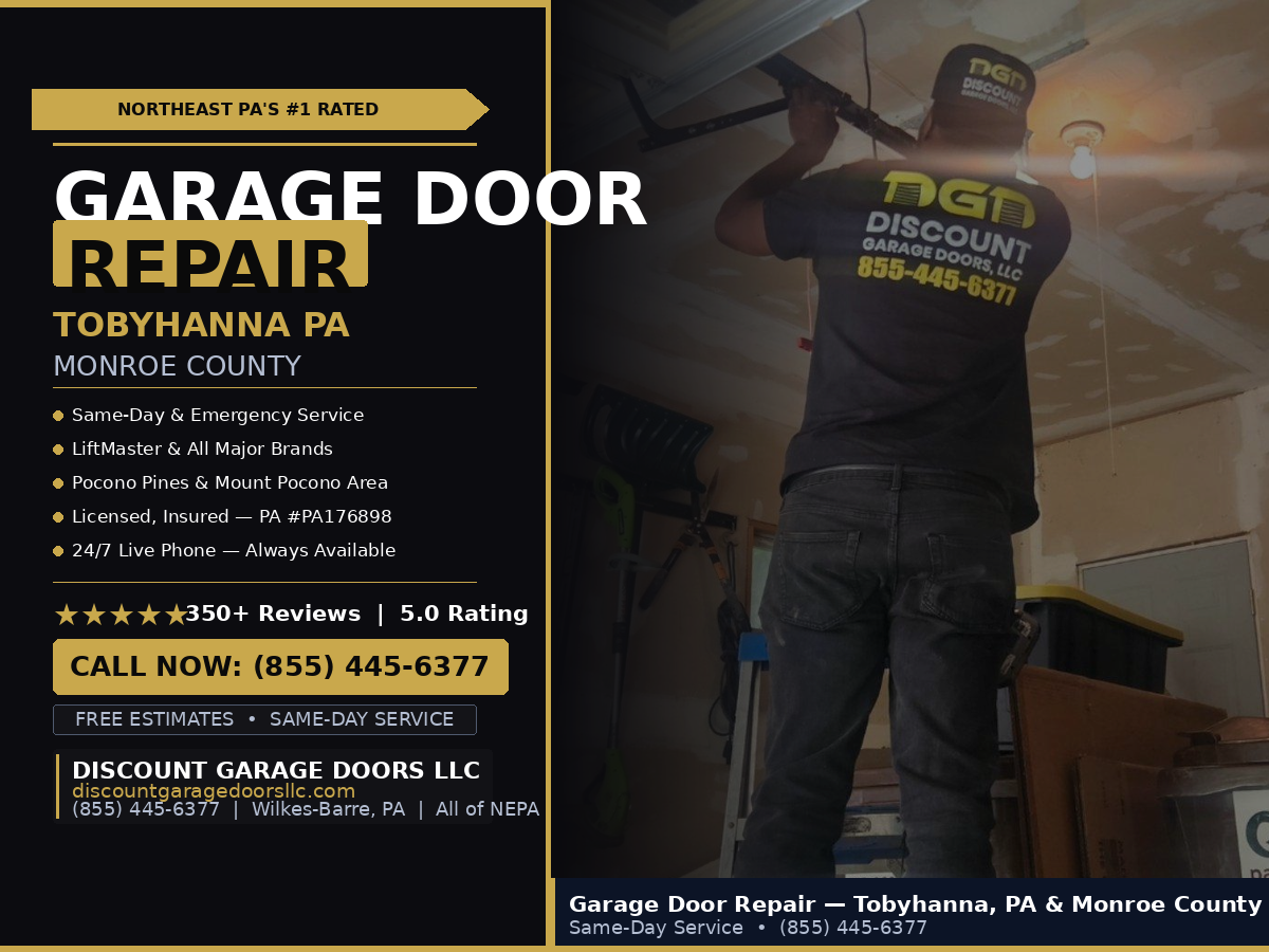 garage door repair services we provide in tobyhanna pa