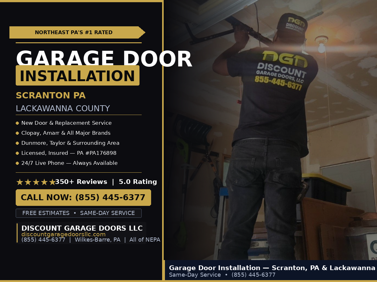 Garage Door Installation Services We Provide in Scranton, PA