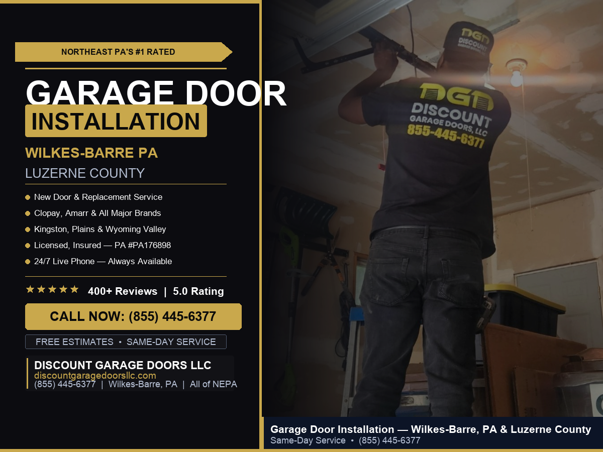 garage door installation services we provide