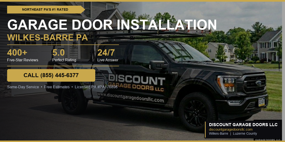 garage door installation 400+ 5 star reviews