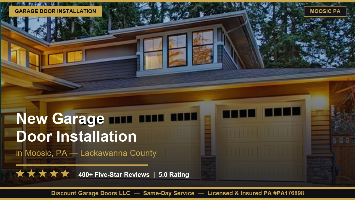 Discount Garage doors llc moosic, pa's top rated garage door repair company 5 star review