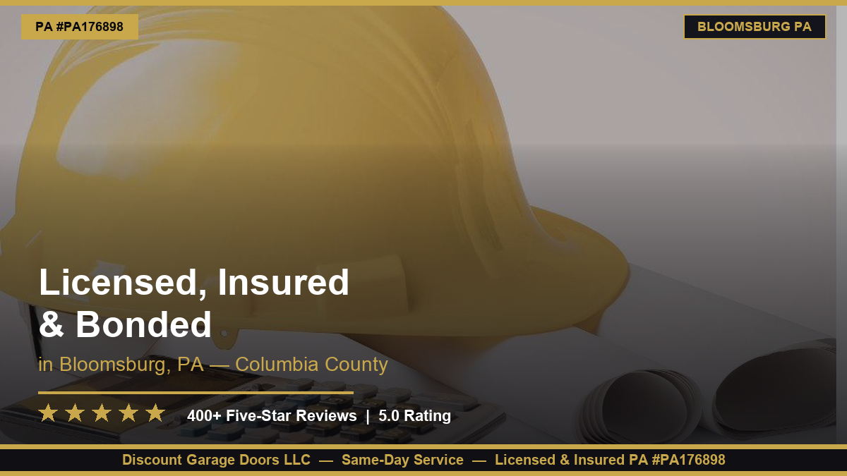 Licensed, Insured, and Fully Transparent — PA #PA176898