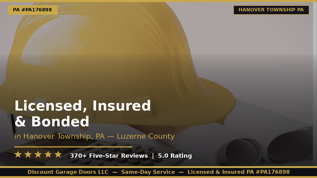 Licensed, Insured & Bonded — PA #PA176898