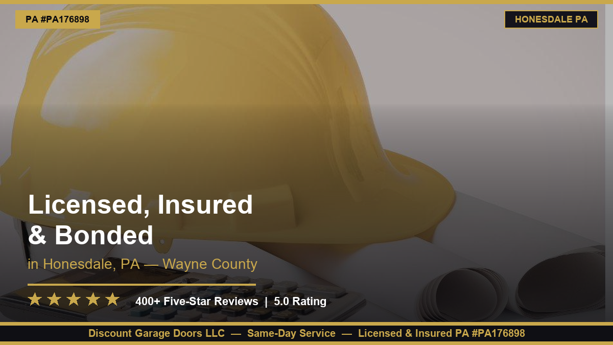 licensed, insured and bonded in honesdale pa wayne county