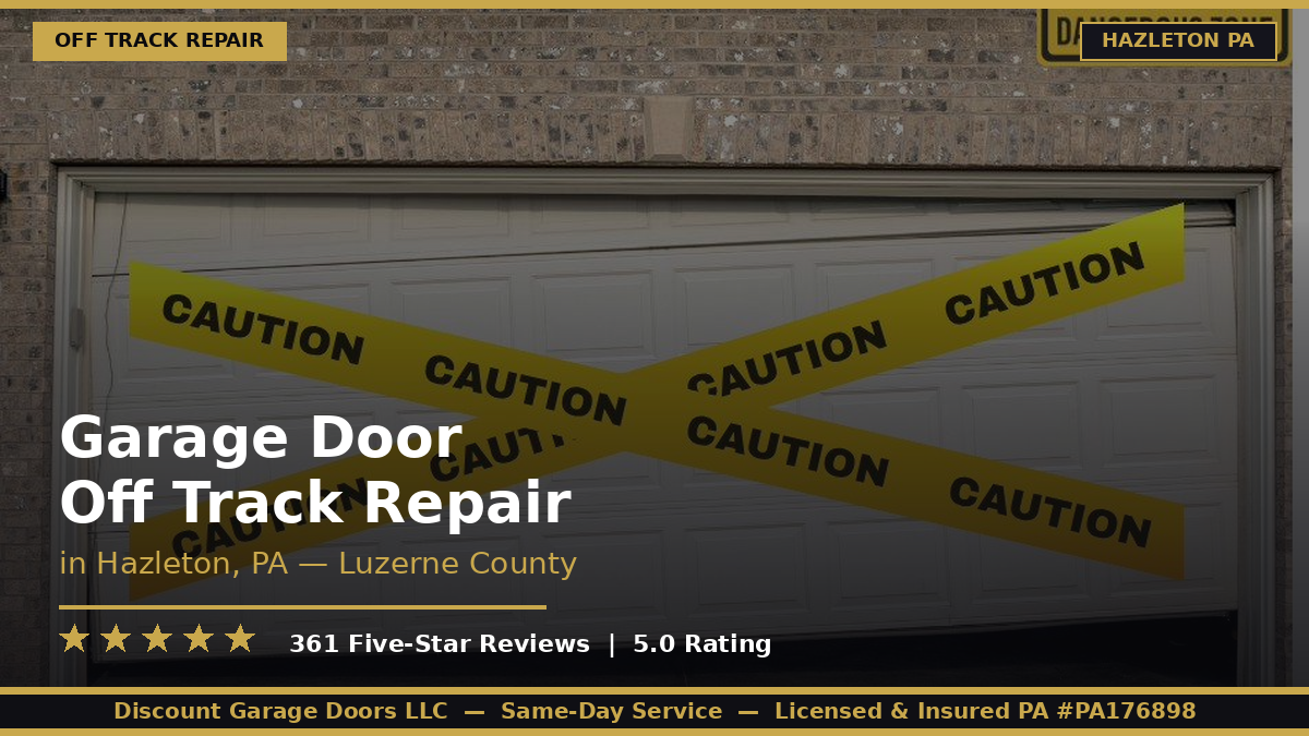 Garage Door Off Track Repair — Hazleton, PA